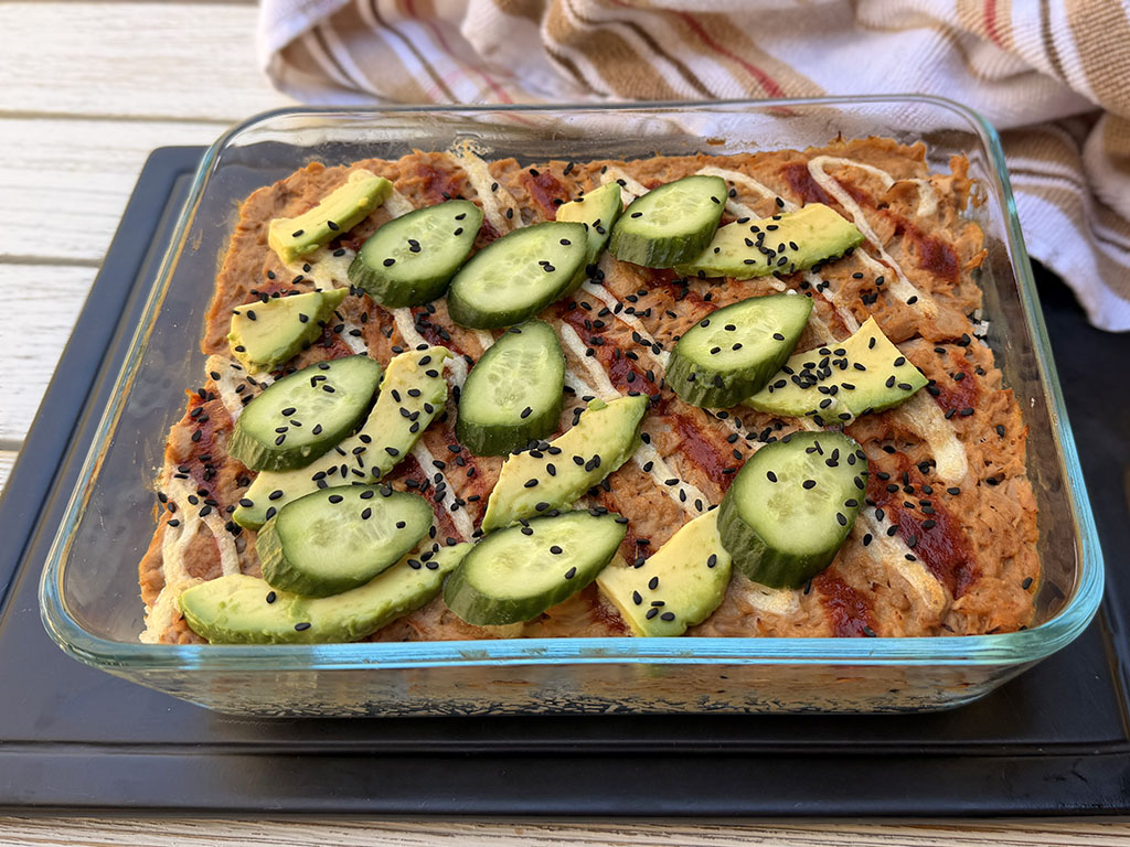 Easy Canned Tuna Sushi Bake with Leftover Rice