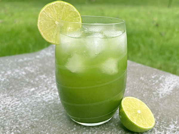 Green Halloween Margarita Cocktail with Limeade