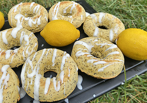 Healthy Lemon Poppy Seed Donuts