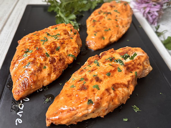Pan Fried Chicken Breasts with a Quick Dipping Sauce