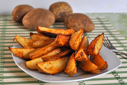 Baked Potato Wedges Mydeliciousmeals Com