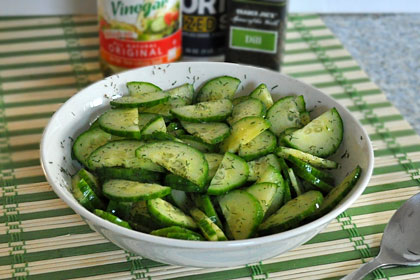 English Cucumber Dill Salad