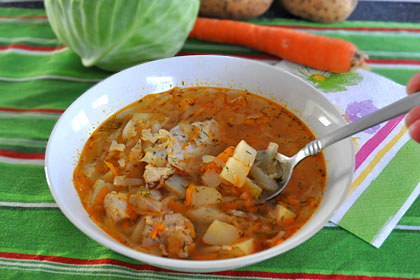 Russian Cabbage Soup Shchi