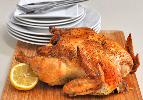 Simple and Juicy Roasted Chicken